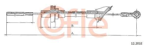 Cofle 92.12.201E Cable Pull, clutch control 9212201E