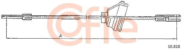 Cofle 92.10.818 Cable Pull, parking brake 9210818