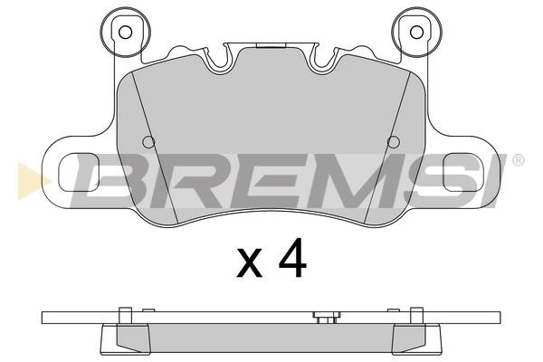 Bremsi BP3804 Brake Pad Set, disc brake BP3804
