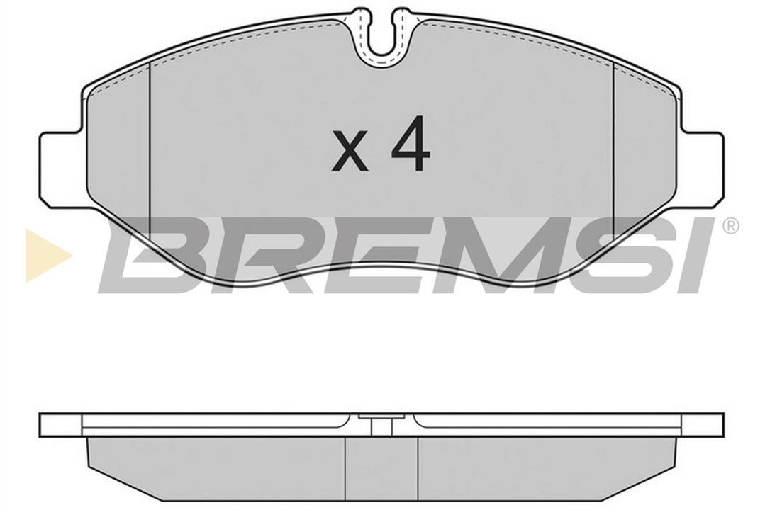 Bremsi BP3324TR Brake Pad Set, disc brake BP3324TR