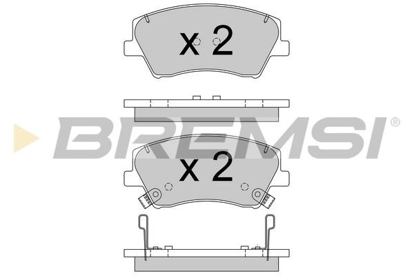 Bremsi BP3766 Brake Pad Set, disc brake BP3766