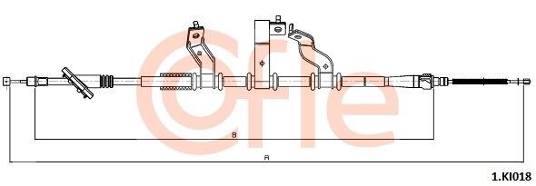 Cofle 1.KI018 Cable Pull, parking brake 1KI018