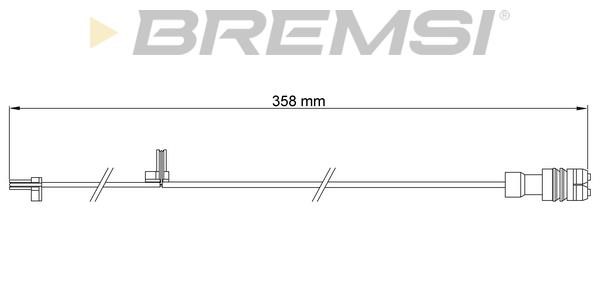 Bremsi WI0657 Warning contact, brake pad wear WI0657