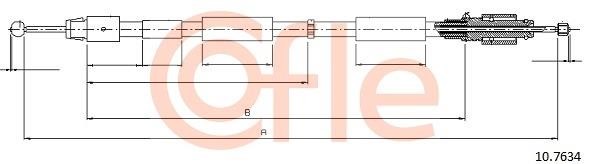 Cofle 92.10.7634 Cable Pull, parking brake 92107634