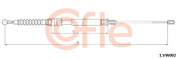 Cofle 92.1.VK002 Cable Pull, parking brake 921VK002