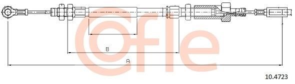 Cofle 92.10.4723 Cable Pull, parking brake 92104723