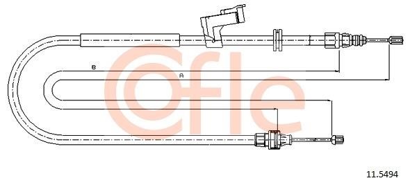 Cofle 92.11.5494 Cable Pull, parking brake 92115494