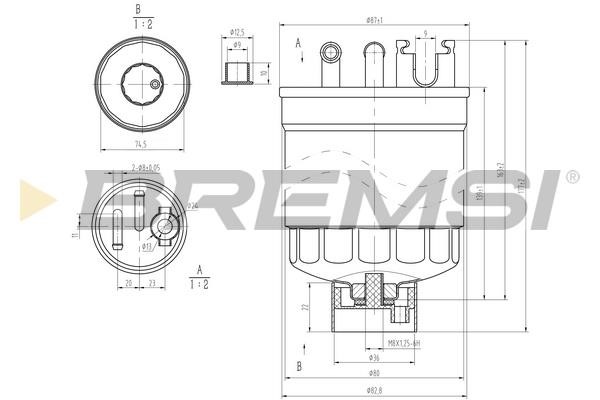 Bremsi FE0371 Fuel filter FE0371
