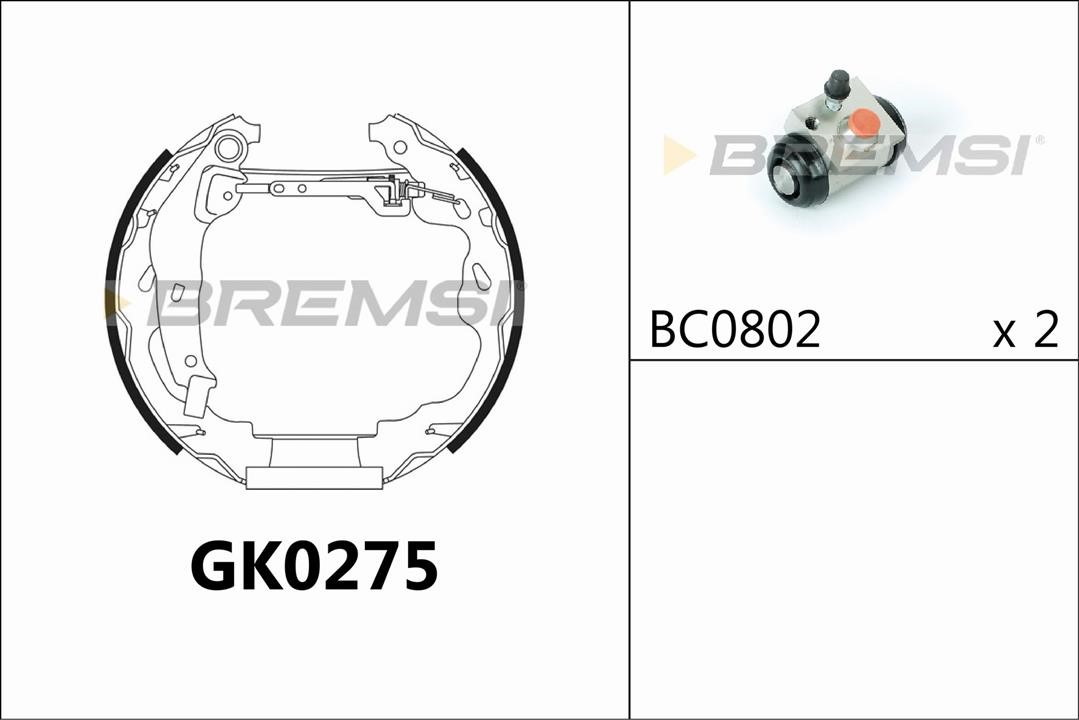 Bremsi GK0275 Brake shoe set GK0275