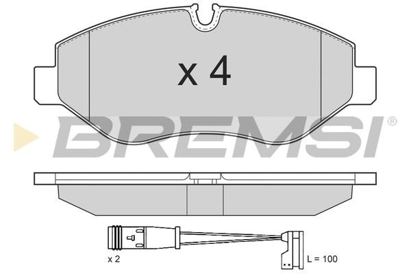 Bremsi BP3292TR Brake Pad Set, disc brake BP3292TR