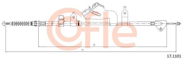 Cofle 92.17.1101 Cable Pull, parking brake 92171101