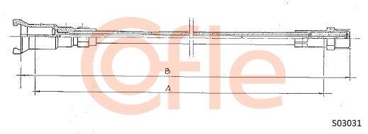 Cofle 92.S03031 Tacho Shaft 92S03031