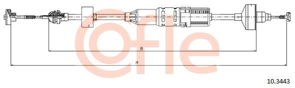 Cofle 92.10.3443 Cable Pull, clutch control 92103443