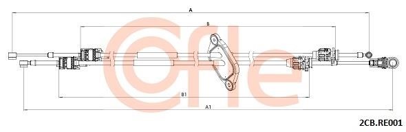 Clutch cable Renault Master: 2CBRE001 Cofle Gearbox cable