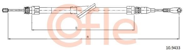 Cofle 92.10.9433 Cable Pull, parking brake 92109433