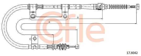 Cofle 92.17.6042 Cable Pull, parking brake 92176042