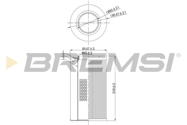 Bremsi FA0116 Air filter FA0116