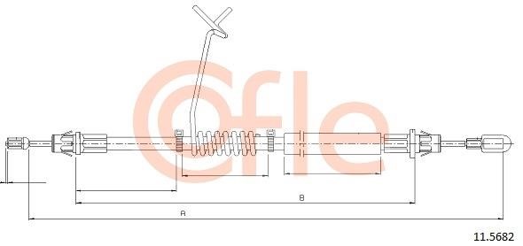 Cofle 92.11.5682 Cable Pull, parking brake 92115682