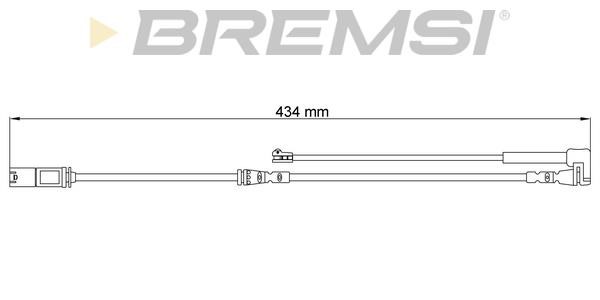 Bremsi WI0807 Warning contact, brake pad wear WI0807