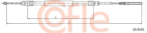 Cofle 92.10.4141 Cable Pull, parking brake 92104141