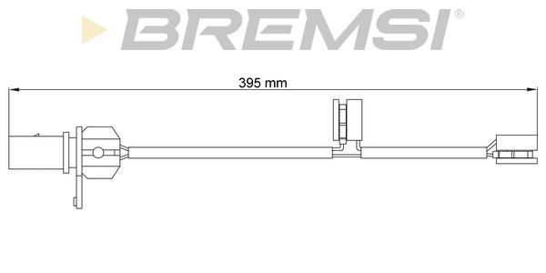 Bremsi WI0731 Warning contact, brake pad wear WI0731