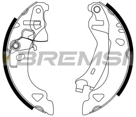 Bremsi GF0174 05/10 Brake shoe set GF01740510