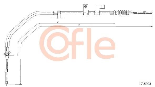 Cofle 92.17.6003 Cable Pull, parking brake 92176003