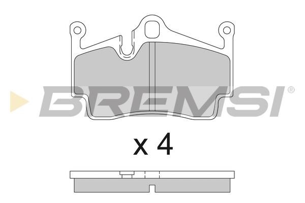 Bremsi BP3857 Brake Pad Set, disc brake BP3857