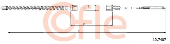 Cofle 92.10.7407 Cable Pull, parking brake 92107407