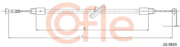 Cofle 92.10.9835 Cable Pull, parking brake 92109835