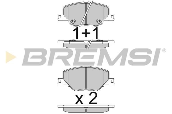 Bremsi BP3835 Brake Pad Set, disc brake BP3835