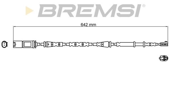 Bremsi WI0816 Warning contact, brake pad wear WI0816
