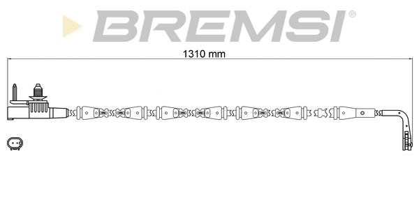 Bremsi WI0985 Warning contact, brake pad wear WI0985