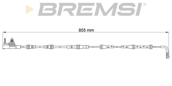 Bremsi WI0906 Warning contact, brake pad wear WI0906