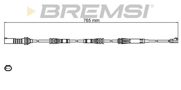 Bremsi WI0813 Warning contact, brake pad wear WI0813