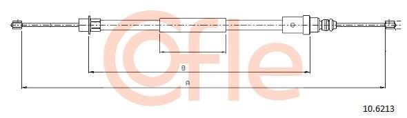 Cofle 92.10.6213 Cable Pull, parking brake 92106213