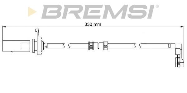 Bremsi WI0953 Warning contact, brake pad wear WI0953