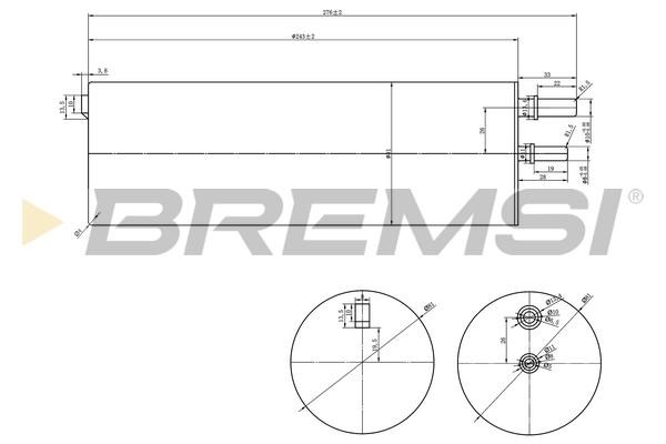 Bremsi FE0821 Fuel filter FE0821