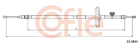 Cofle 92.11.5833 Cable Pull, parking brake 92115833