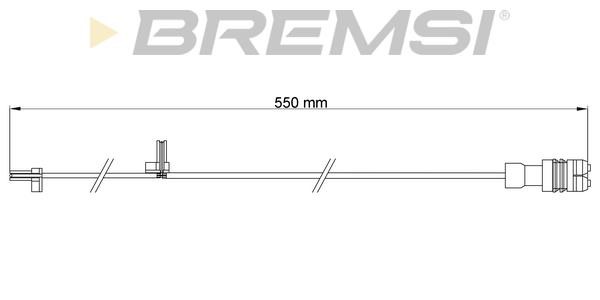 Bremsi WI0707 Warning contact, brake pad wear WI0707