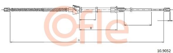 Cofle 92.10.9052 Cable Pull, parking brake 92109052