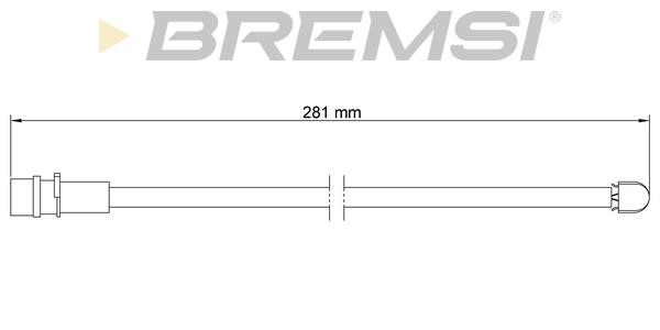 Bremsi WI0539 Warning contact, brake pad wear WI0539