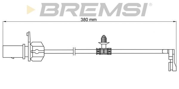 Bremsi WI0913 Warning contact, brake pad wear WI0913