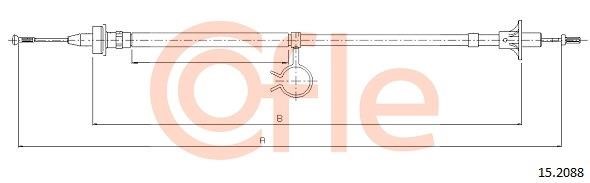 Cofle 92.15.2088 Cable Pull, clutch control 92152088