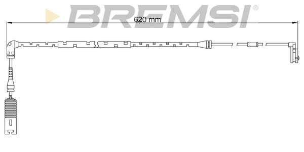 Bremsi WI0652 Warning contact, brake pad wear WI0652