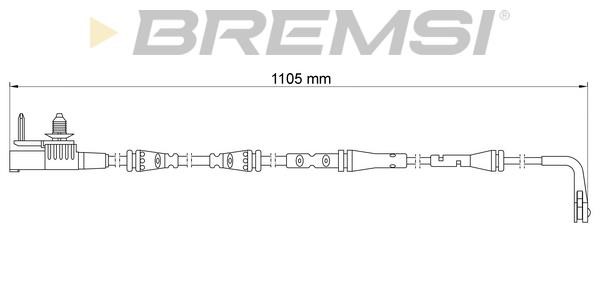 Bremsi WI0931 Warning contact, brake pad wear WI0931