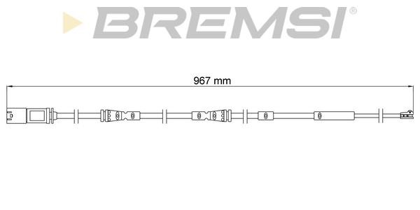 Bremsi WI0958 Warning contact, brake pad wear WI0958