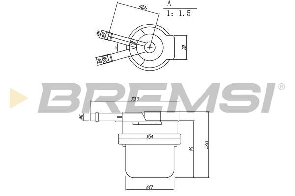 Bremsi FE1889 Fuel filter FE1889