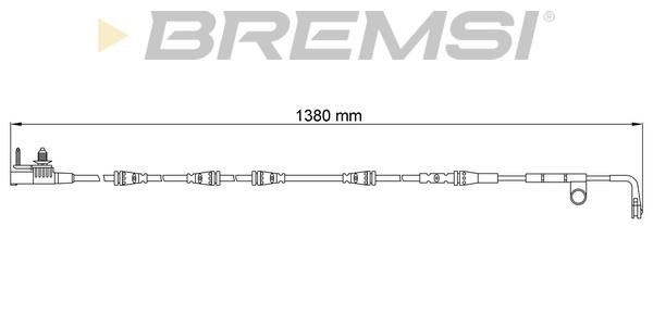 Bremsi WI0783 Warning contact, brake pad wear WI0783