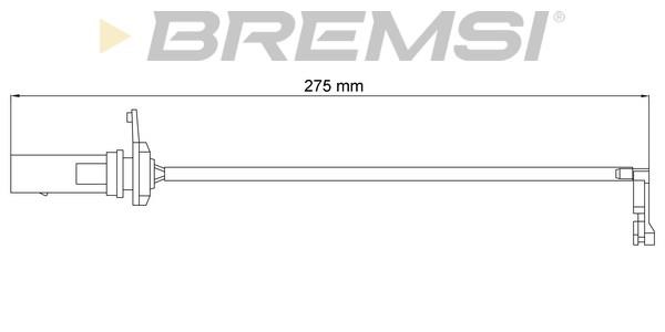 Bremsi WI0951 Warning contact, brake pad wear WI0951